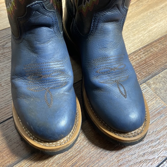 Masterson Boot Co. Navy and Black Cowboy Boots Size 6.5 - Picture 5 of 12